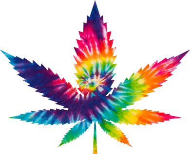 Tie Dye Pot leaf Kids Long Sleeve Shirt