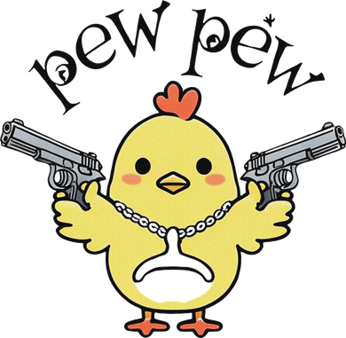 Pew Pew Chick Doddie Hoodie