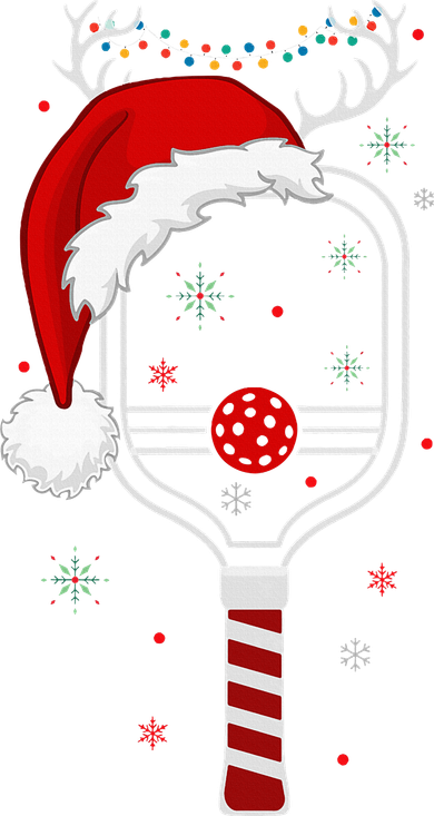Pickleball Player Christmas Holiday Reindeer Xmas Tote Bag