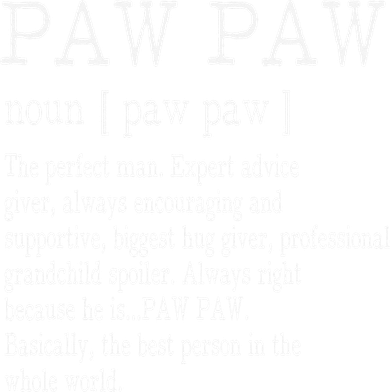 Paw paw Definition Grandpa Father's Day Gifts Golf Towel