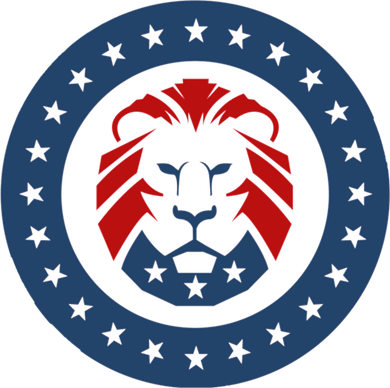 Patriots Party Lion Maga Lion Gift Button