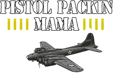Pistol Packin Mama Aircraft Vintage Coffee Mug