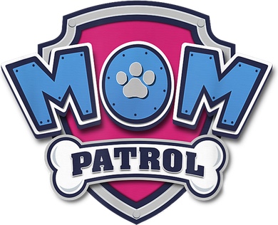  MotherS Day Mom Patrol Badge Women's V-Neck T-Shirt