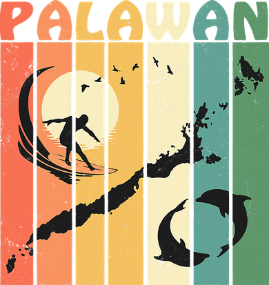 Philippines Palawan Surfing Toddler Hoodie