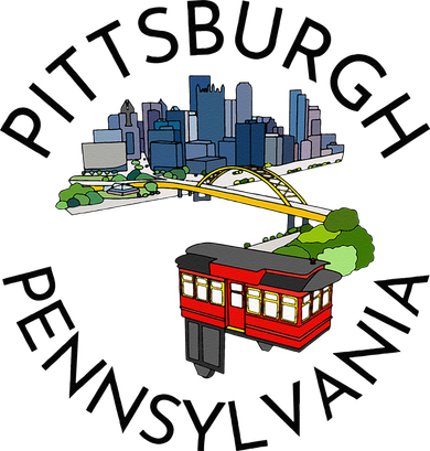 Pittsburgh Pennsylvania Steel City Skyline Bridge 412 Button