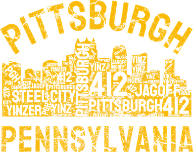 Pittsburgh Pennsylvania Steel City Skyline 412 Home Tote Bag