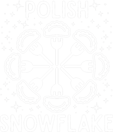 Polish Pierogi Snowflake Golf Towel