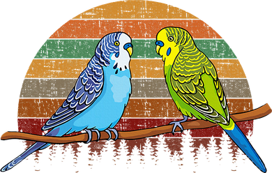 Parakeet Retro Budgies Parakeet Tote Bag