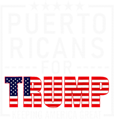 Puerto Ricans For Trump Conservative Gift 2024 Re Election Bucket Hat