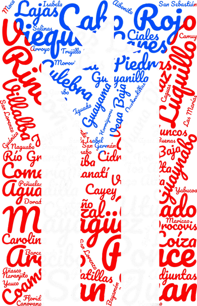 Puerto Rican Flag Towns And Cities Of Puerto Rico Button