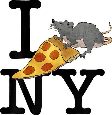 Pizza Rat I Loves New York Pizza Ironic Toddler Hoodie