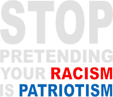 Stop Pretending Your Racism Is Patriotism Pajama Set