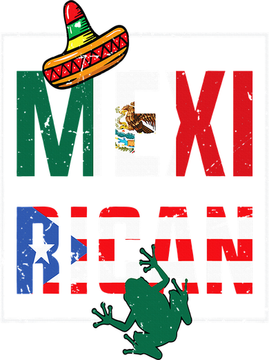 Puerto Rican Mexican Flag Mexirican Half Puerto rico Mexico Ornament