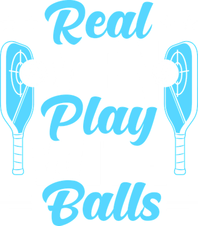 Pickleball Real Men Play With Pickle Balls Funny Humor Women's Tank Top