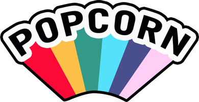 Popcorn Rainbow Button