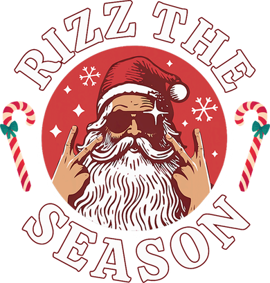 Punk Rock Rizz The Season Funny Santa Clause Toddler Hoodie