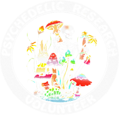 Psychedelic Research Volunteer Skeleton Rabbit Mushroom Coaster