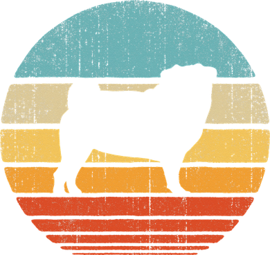 Pug Retro Vintage 60s 70s Sunset Dog Lovers  Tumbler
