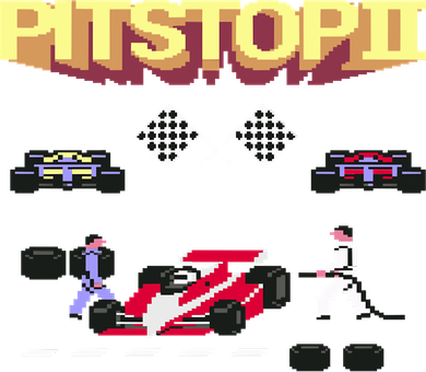 Pit Stop 2 Retro Theme Coaster