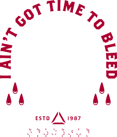 Predator Skull Ain't Got Time To Bleed Military Distressed Baby Bodysuit