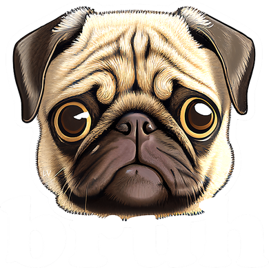 Pug says Bruh – Funny Humorous Pet Dog Toddler Long Sleeve