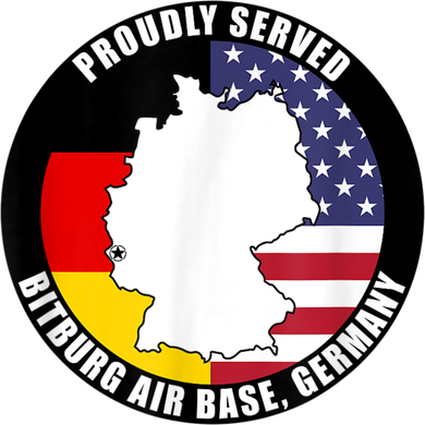 Proudly Served Bitburg Air Base Germany Military Veteran Women's Long Sleeve Shirt