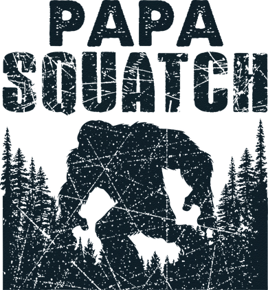 Papa Squatch Bigfoot Dad Fathers Day Baby Bodysuit