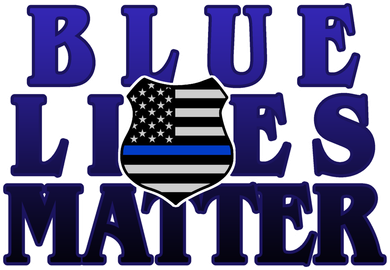 Police Shield Blue Lives Matter Women's Hoodie