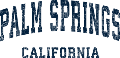Palm Springs California Ca Vintage Varsity Sports Button