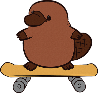 Platypus Skateboard Cute Skateboarding Platypus Tumbler