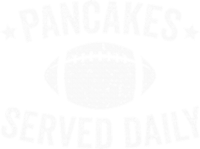 Pancakes Served Daily Funny Football Offensive Lineman Kids Long Sleeve Shirt