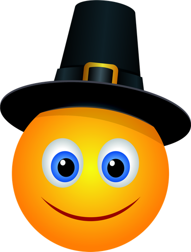Thanksgiving Pilgrim Emoji Smiley Coaster