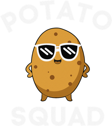 POTATO SQUAD Funny Smiling Vegetarian Matching Potato Lovers Women's Sweatshirt