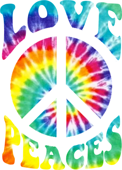 Peace Sign Love 60S 70S Tie Dye Hippie Costume Baby Bodysuit