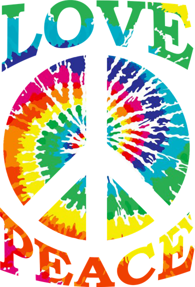 Peace Sign Love Retro 60S 70S Tie Dye Hippie Costume Baby Bodysuit