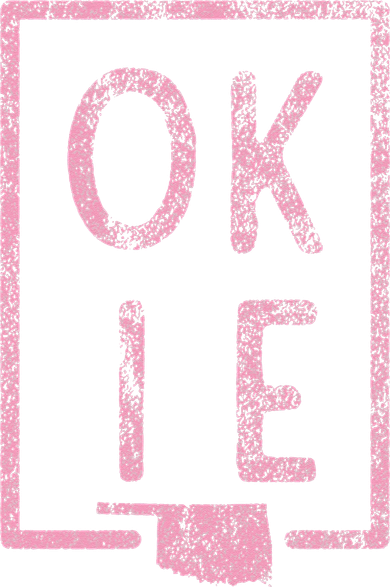 Pink State of Oklahoma Okie Women's Hoodie