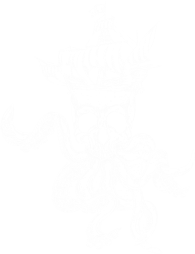 Pirate Ship Octopus Buccaneer Crossed Bones Freebooter Skull Gift Coaster
