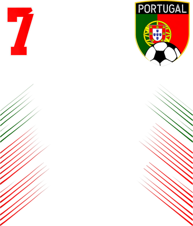 Portugal Soccer Portugese Football Retro 7 Jersey Women's Hoodie