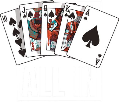 Poker Shirt Royal Flush All In Poker Player Texas Holdem Mousepad
