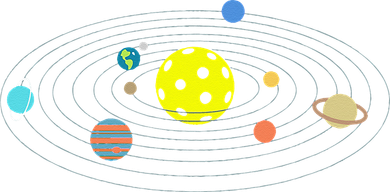 Pickleball Solar System 11oz C Handle Ceramic Mug