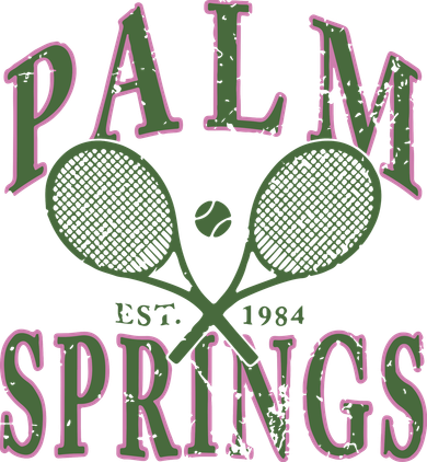 Palm Springs Tennis Button
