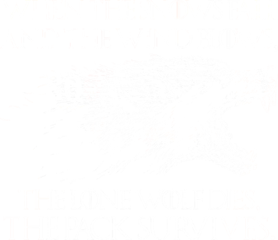 When The Snows Fall The Lone Wolf Dies But the Pack Survives Logo Kids T-Shirt