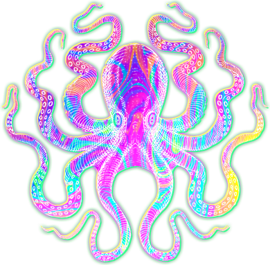 Psychedelic Octopus Toddler Long Sleeve