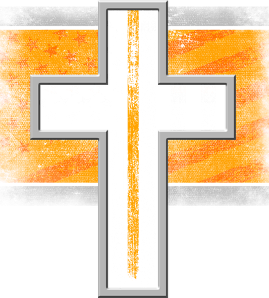 Thin Gold Line Cross Flag Support Front line Workers Button