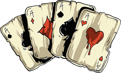 Poker Texas Hold'Em Gambling Casino 4 Aces Poker Women's Sweatshirt