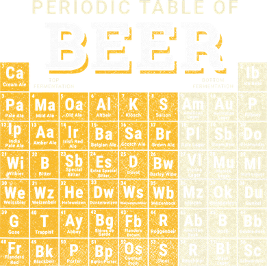 Periodic Table Of Beer Sketch Kids T-Shirt