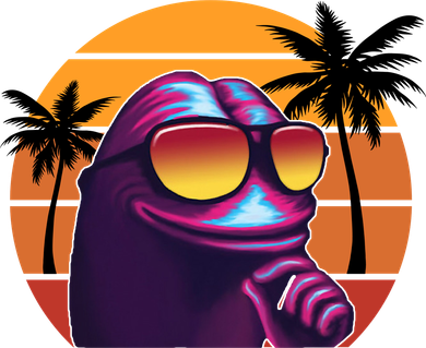 Pepe Tropical Retro Sunset Bucket Hat