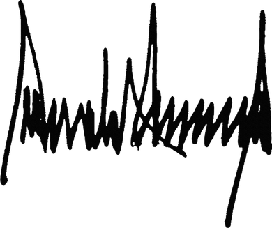 President Trump Signature Kids T-Shirt