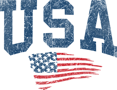 Patriotic USA  Distressed American Flag Kids Hoodie