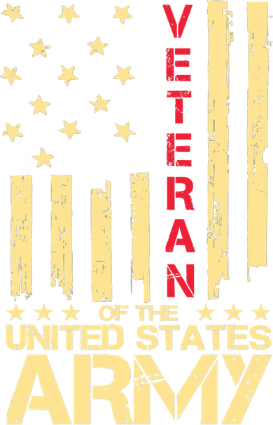 Patriotic U S Army Veteran Red Line American Flag Vintage Ornament